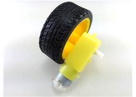 Plastic Gearmotor with 90 output - wheel mounted